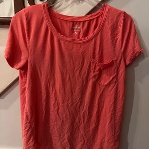Hollister Coral Short Sleeve Tee